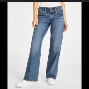 Levi's Women's Low rise Super Loose Flare Jeans in Classic Blue $79.50